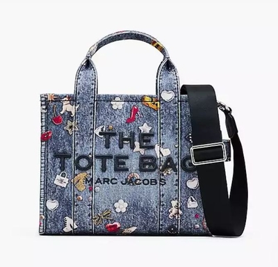 Bolso tote mini de lona Trompe L'Oeil Trinket